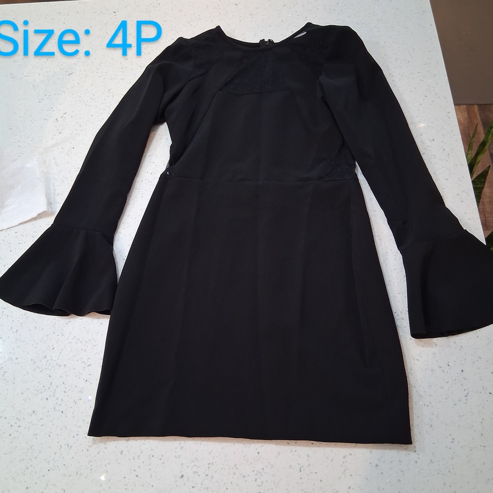 Elegant Black Long Sleeve Dress